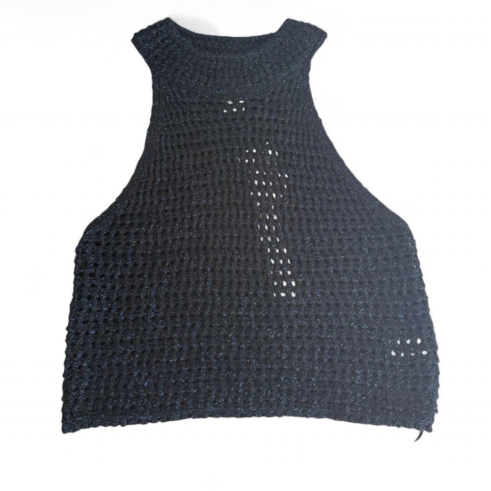House of Harlow 1960 Black Crochet Tank Top